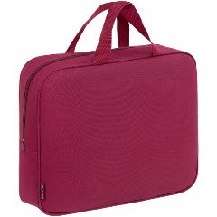 Изображение товара Папка на молнии с ручками STAFF EVERYDAY А4, 1 отделение, полиэстер, 80 мм, бордовый, 272187