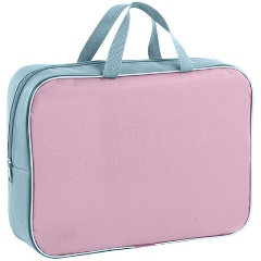 Изображение товара Папка на молнии с ручками STAFF EVERYDAY А4, 1 отделение, полиэстер, 80 мм, нежно-розовый, 271488