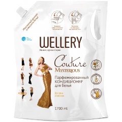Изображение товара Кондиционер-ополаскиватель для белья WELLERY COUTURE Mysterious парфюмированный, с ароматом розы и магнолии, 1,7 л