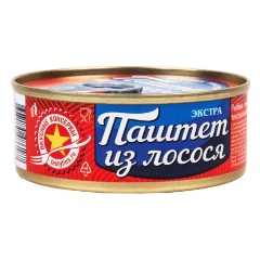 Изображение товара Паштет из лососей Паштет из лососей Угощение от моря 125 г