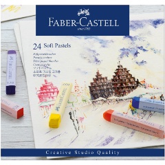 Изображение товара Пастель Faber-Castell Soft pastels 24 цвета картон упаковка художественный набор