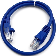 Изображение товара Патч-корд Buro UTP-5E-1,5M-BL UTP 4 пары cat.5E CCA molded 1.5м синий