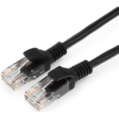 Изображение товара Патч-корд CCA light UTP Гарнизон кат.5e, 3м, литой, многожильный (чёрный) (PC-UTP-5e-3-BK)