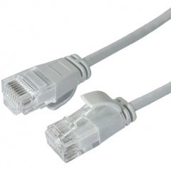 Изображение товара Патч-корд FILUM U/UTP, кат.6, 28AWG(7x0,127 мм), чистая медь, LSZH, Slim and flexible, серый, 0.5 м