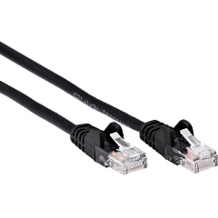 Изображение товара Патч-корд литой iOpen UTP кат 5е 5м черный — надежное соединение для сети Ethernet