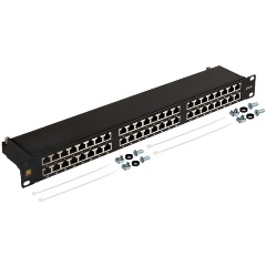 Изображение товара Патч-панель Lanmaster LAN-PPC48S6 19" 1U 48xRJ45 кат.6 STP