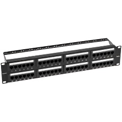 Изображение товара Патч-панель REXANT PRO с кабельными органайзерами 19", 2U, 48 портов, UTP, RJ-45, CAT 5e