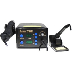 Изображение товара Паяльная станция LUKEY 702, фен + паяльник