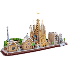 Изображение товара Пазл 3D CUBICFUN CityLine Барселона, 186 деталей
