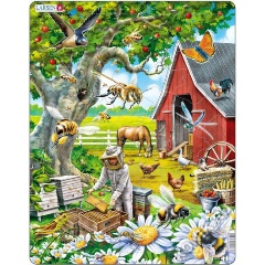 Изображение товара Обучающий пазл LARSEN US39 Лето с фермерской тематикой 53 элемента