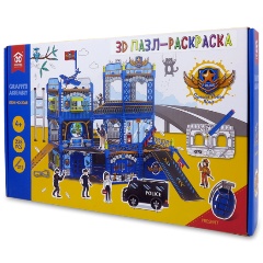 Изображение товара 3D пазл-раскраска SYNERGY Полицейский Участок 238 деталей
