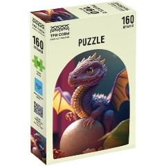 Изображение товара Пазл ТРИ СОВЫ Дракончик 160 элементов развивающая игра для детей