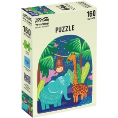 Изображение товара Пазл ТРИ СОВЫ Ночные джунгли 160 элементов для детей от 3 лет