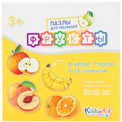 Изображение товара Пазлы для малышей KIDDIEART Фрукты (28 дет.)