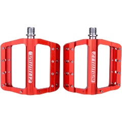 Изображение товара Педали алюминиевые ZTTO JT-LHJJT02 с шипами, красный, пара