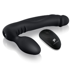 Изображение товара Страпон PEGAsus Черный безремневой с вибрацией - 20,3 см.