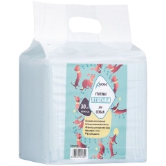 Изображение товара Пеленки одноразовые гелевые GRODO 60х45 см для собак, 30 шт.