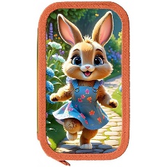 Изображение товара Пенал Schoolformat НА ПОЛЯНКЕ 190х105х35 мм двухсекционный