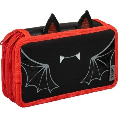 Изображение товара Пенал Комус Класс Летучая мышь 2 отделения ПКЗ 11-112 черный
