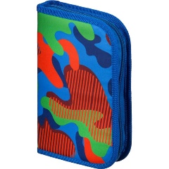 Изображение товара Пенал Комус Класс Милитари односекционный с двумя планками 210x35x130 мм