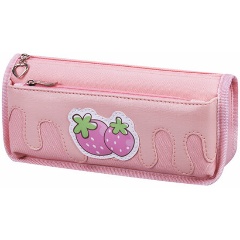 Изображение товара Пенал мягкий ЮНЛАНДИЯ, 2 отделения, полиэстер, "Strawberry shortcake", розовый, 21х9х6 см, 271577