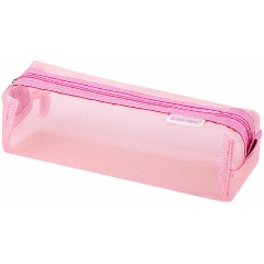 Изображение товара Пенал-тубус BRAUBERG сетка 22х5х5см розовый для школьных принадлежностей