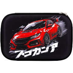 Изображение товара Пенал ЮНЛАНДИЯ большой, 1 отделение, 1 откидная планка, карман, полиэстер/EVA, 22х15х5 см, Street race,273195