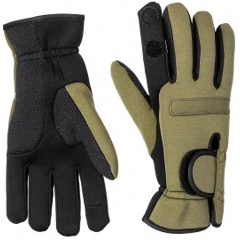 Изображение товара Перчатки Helios рыбацкие неопренновые, хаки, размер 8 (L) (HS-HY-D14-L)