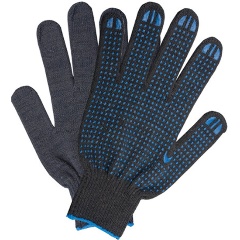 Изображение товара Перчатки хлопчатобумажные LAIMA Люкс Черные 100 пар 10 класс