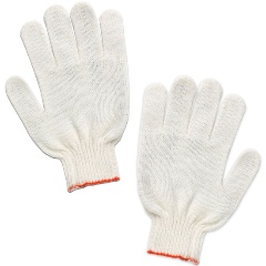 Изображение товара Перчатки хлопчатобумажные ЛАЙМА СТАНДАРТ, КОМПЛЕКТ 5 ПАР, 7,5 класс, 36-38 г, 166 текс, БЕЗ ПВХ, БЕЛЫЕ