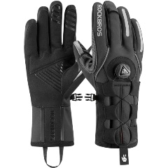 Изображение товара Перчатки Rockbros S212 утепленные, светоотражающие, сенсорные, черный, S (asia M)