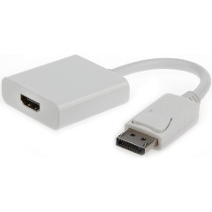 Изображение товара Переходник DisplayPort -> HDMI Cablexpert, 20M/19F, белый