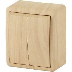 Изображение товара Переключатель двухклавишный с подсветкой ЭРА Эксперт 10AX 250V 11-1205-11 Б0020668