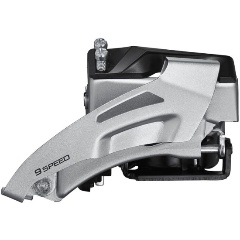 Изображение товара Переключатель передний Altus, M2020, универсальная тяга, универсальный нижний хомут, 2x9ск, уг.:66-69, для больших звезд 36, Shimano EFDM2020TSX4