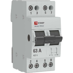 Изображение товара Переключатель трехпозиционный EKF ТПС-63 2P 63А PROxima, TPS263
