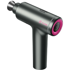 Изображение товара Перкуссионный массажер Flow MOVE Hot Pink серый с розовым для глубокого и поверхностного массажа