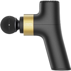 Изображение товара Перкуссионный массажер PICOOC K1 черный компактный глубокий массаж с 4 насадками