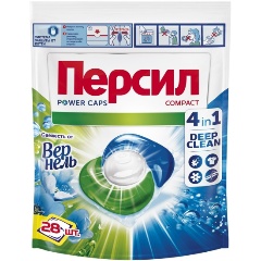 Изображение товара Капсулы для стирки PERSIL ПЕРСИЛ Свежесть от Вернель Компакт, 28 шт