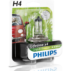 Изображение товара Автомобильная галогенная лампа PHILIPS H4 LongLife EcoVision 12V 60/55W