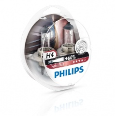 Изображение товара Галогенная автолампа PHILIPS H4 VisionPlus 12V 60/55W комплект 2 шт
