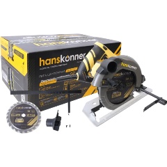 Изображение товара Пила дисковая циркулярная Hanskonner PLATINUM HCS50190 , 1800Вт, ТПД 190х20мм, пропил 65мм, конст эл-ка, LED