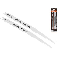 Изображение товара Пилка сабельная по дереву S1617K (2 шт.) GEPARD (полотно для сабельной пилы, пропил прямой, грубый, быстрый рез) (GP0680-21)