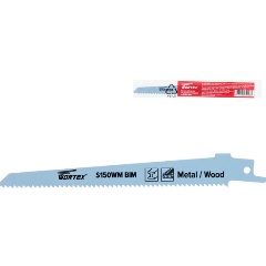 Изображение товара Пилка сабельная по дереву с гвоздями S150WM (1 шт.) WORTEX (пропил прямой, тонкий, для базовых работ) (SSB1510B0018)