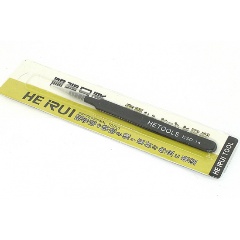 Изображение товара Пинцет HETOOLS ESD-14 прямой, чёрный120мм