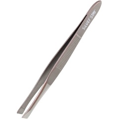 Изображение товара Пинцет Silver star АТ 9924 косой для бровей профессиональный 90 мм