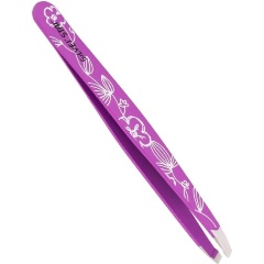 Изображение товара Пинцет Silver star АТ 9933, косой цветной