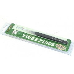 Изображение товара Пинцет Vetus ESD-14 антимагнитный, прямой, черный 115 мм