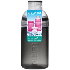 Изображение товара Бутылка питьевая Sistema Трио 480мл черный не содержит бисфенол А