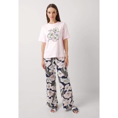 Изображение товара Пижама CLEVER LP25-1150/1 женская, цвет св.розовый/т.синий, размер 44