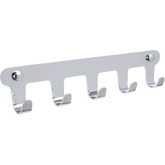 Изображение товара Планка с 5 крючками Fixsen FX-805-5 хром универсальный держатель для одежды